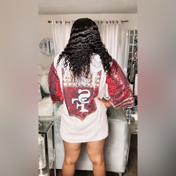 Sale‼️San Francisco 49er Sequin Dress. No discount - Picture 3 of 10